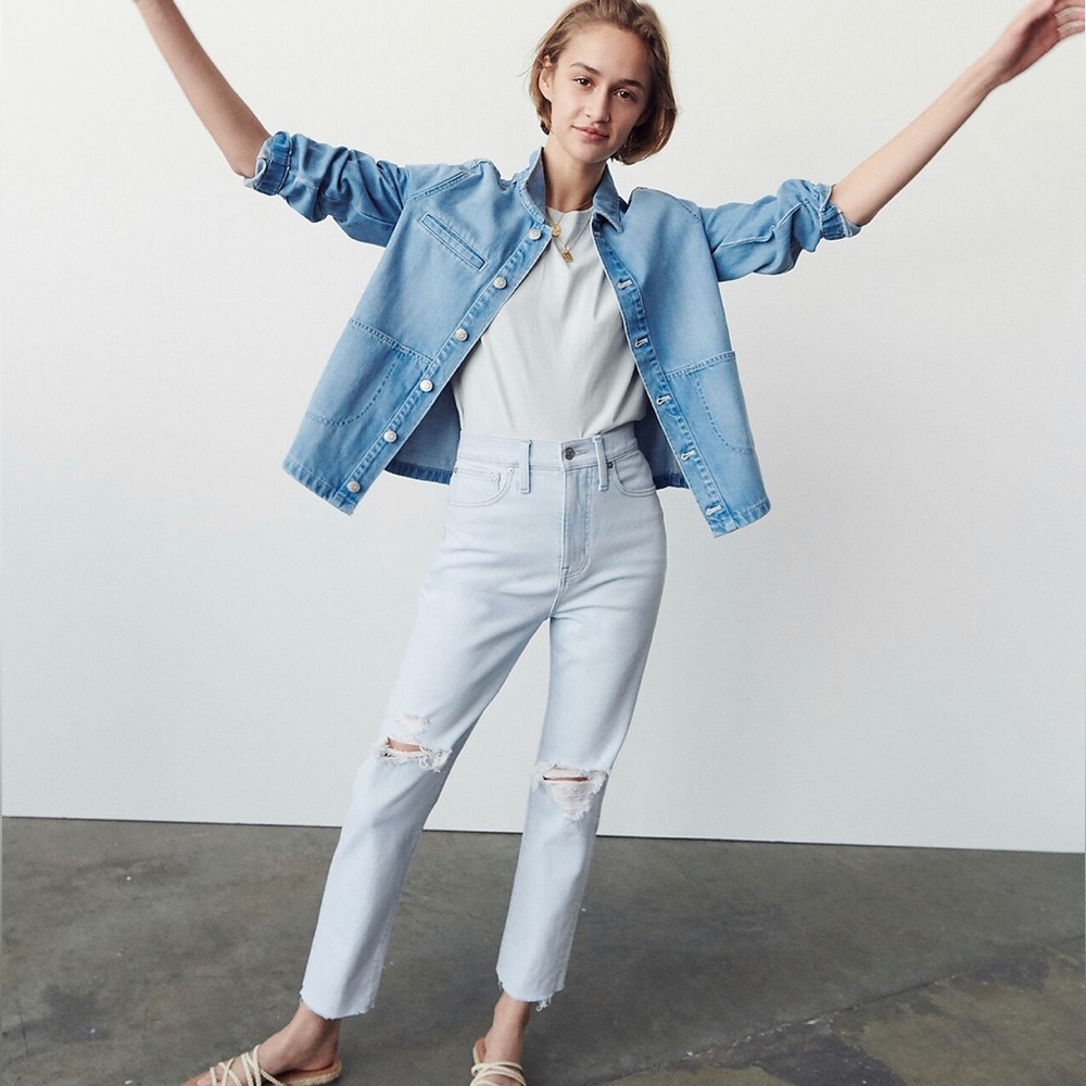 Madewell Momjean in Harman Wash: Raw-Hem Edition 26P